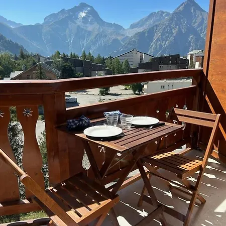 Plein Sud A Cote Jandri Express, Front De Neige, Vue Splendide, Label 2 Alpes, Classe 2 Etoiles Tourisme