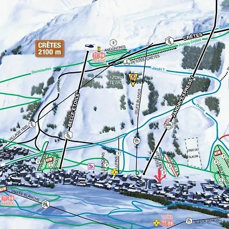 Plein Sud A Cote Jandri Express, Front De Neige, Vue Splendide, Label 2 Alpes, Classe 2 Etoiles Tourisme *